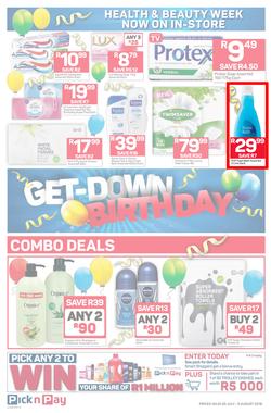 Pick n Pay Eastern Cape : Birthday Deals (30 Jul - 05 Aug 2018), page 8
