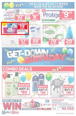 Pick n Pay Eastern Cape : Birthday Deals (30 Jul - 05 Aug 2018), page 8