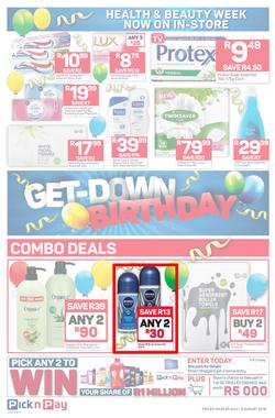Pick n Pay Eastern Cape : Birthday Deals (30 Jul - 05 Aug 2018), page 8