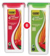 Addis 4 Side Locked Spaghetti Foodsaver-2.3Ltr Each