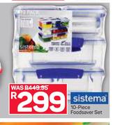 Sistema 10 Piece Foodsaver Set