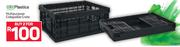 Bit Plastics Multipurpose Collapsible Crate-For 2