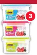 Addis 4 Side Locked Square Foodsaver-1.25Ltr Each