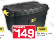 Addis 110Ltr Black Roughtote 