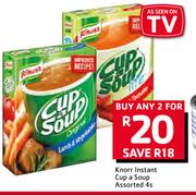 Knorr Instant Cup a Soup Assorted-2 x 4s