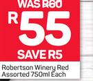 Robertson Winery Red Assorted-750ml Each