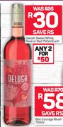 Delush Sweet White, Rose Or Red-750ml Each