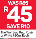 The Wolftrap Red Rose Or White-750ml Each