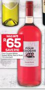 Four Cousins White, Sweet White, Red Or Rose-1.5Ltr Each