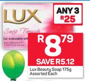 Lux Beauty Soap-3x175g Each
