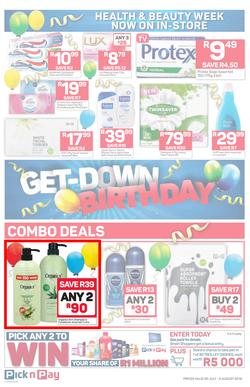 Pick n Pay : Birthday Deals (30 Jul - 05 Aug 2018), page 8