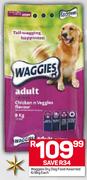 Waggies Dry Dog Food-6/8Kg Each