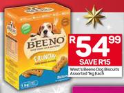 West's Beeno Dog Biscuits-1Kg Each