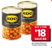 Koo Baked Beans In Tomato Sauce-2x410g