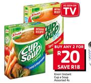 Knorr Instant Cup A Soup 4s-For 2