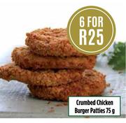 Crumbed Chicken Burger Patties-6 x 75g