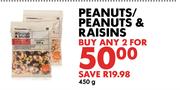 Peanuts/Peanuts & Raisins-2x450g