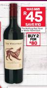The Wolftrap Red Rose Or White-750ml Each