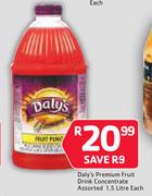 Daly’s Premium Fruit Drink-1.5Ltr Each