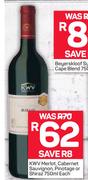 KWV Merlot, Cabernet Sauvignon, Pinotage Or Shiraz-750ml EachEach