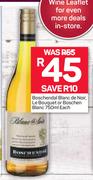 Boschendal Blanc De Noir,Le Bouquet Or Boschen Blanc-750ml Each