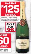 Simonsig Kaapse Vonkel Method Cap Classique Brut, Satin Nectar Or Rose-Each