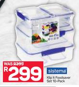Sistema Klip It Foodsaver Set 10 Pack