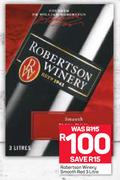 Robertson Winery Smooth Red-3Ltr