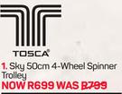 Tosca Sky 50cm 4-Wheel Spiner Troley