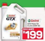 Castrol GTX Motor Oil 20W 50-5Ltr