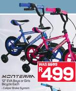 Monterrn 12" EVA Boys Or Girls Bicycle-Each