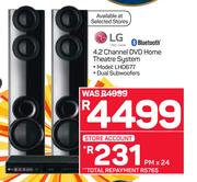 LG 4.2 Channel DVD Home Theatre System LHD677