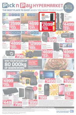 Pick n Pay Hyper : Sizzling Summer Savings (03 Sep - 16 Sep 2018), page 8