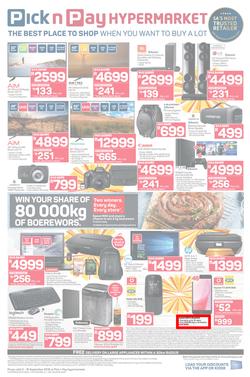 Pick n Pay Hyper : Sizzling Summer Savings (03 Sep - 16 Sep 2018), page 8