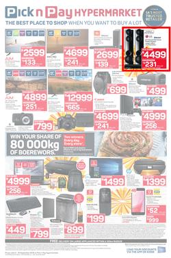Pick n Pay Hyper : Sizzling Summer Savings (03 Sep - 16 Sep 2018), page 8
