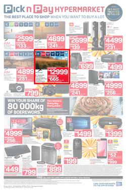 Pick n Pay Hyper : Sizzling Summer Savings (03 Sep - 16 Sep 2018), page 8