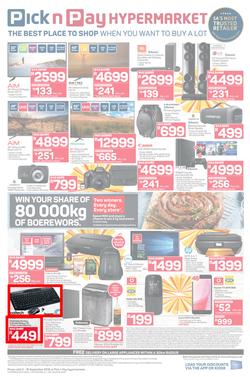 Pick n Pay Hyper : Sizzling Summer Savings (03 Sep - 16 Sep 2018), page 8