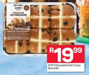 PnP Chocolate Hot Cross Buns-6s