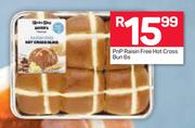 PnP Raisin Free Hot Cross Bun-6s
