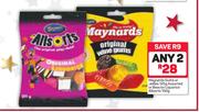 Maynards Gums Or Jellies-125g Or Beacon Liquorice Allsorts-150g-For 2