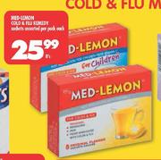 Med-Lemon Cold & Flu Remedy Sachets Assorted Per Pack Each