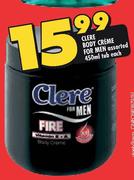 Clere Body Creme For Men Assorted-450ml Tub