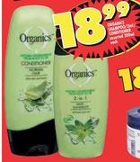 Organics Shampoo/2in1/Conditioner Assorted-200ml Each
