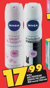 Nivea Anti-Prepirant Aerosol For Ladies/Men Assorted-150ml Each