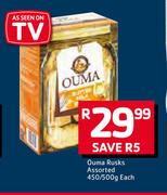 Ouma Rusks-450/500g Each