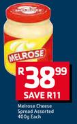 Melrose Cheese Spread-400g Each