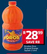 Brookers Oros Original Orange Squash-2Ltr