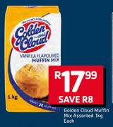 Golden Cloud Muffin Mix-1kg Each