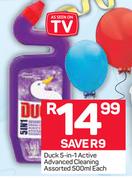 Duck 5 In 1 Active Advanced Cleaning-500ml Each