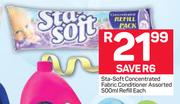 Sta Soft Concentrated Fabric Conditioner-500ml Each
